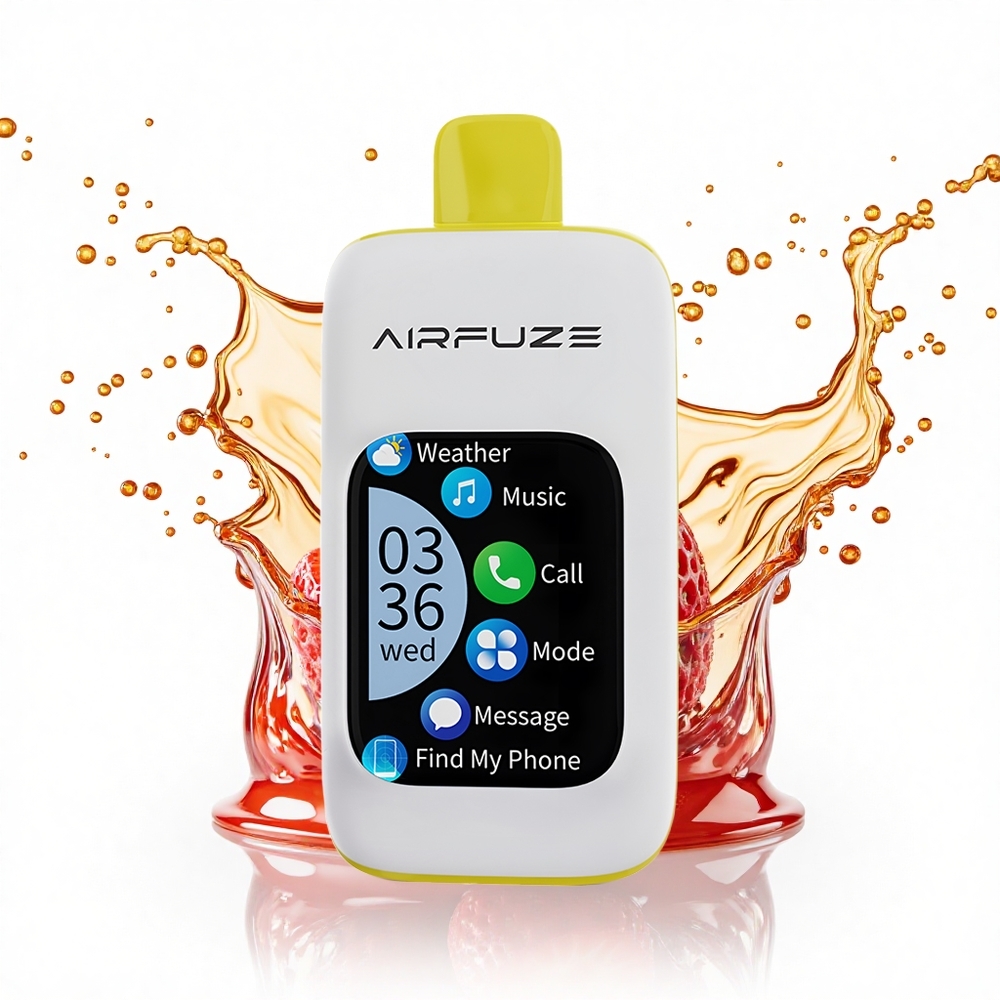 AirFuze Smart 30000 Puffs Eper Banán Okos Touch TFT 5% nikotin 900mAh