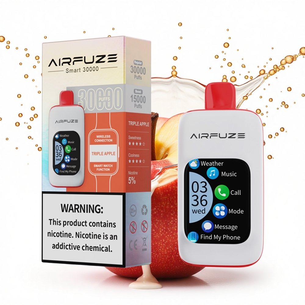 AirFuze Smart 30000 Puffs Háromszoros Alma 900mAh Típus-C