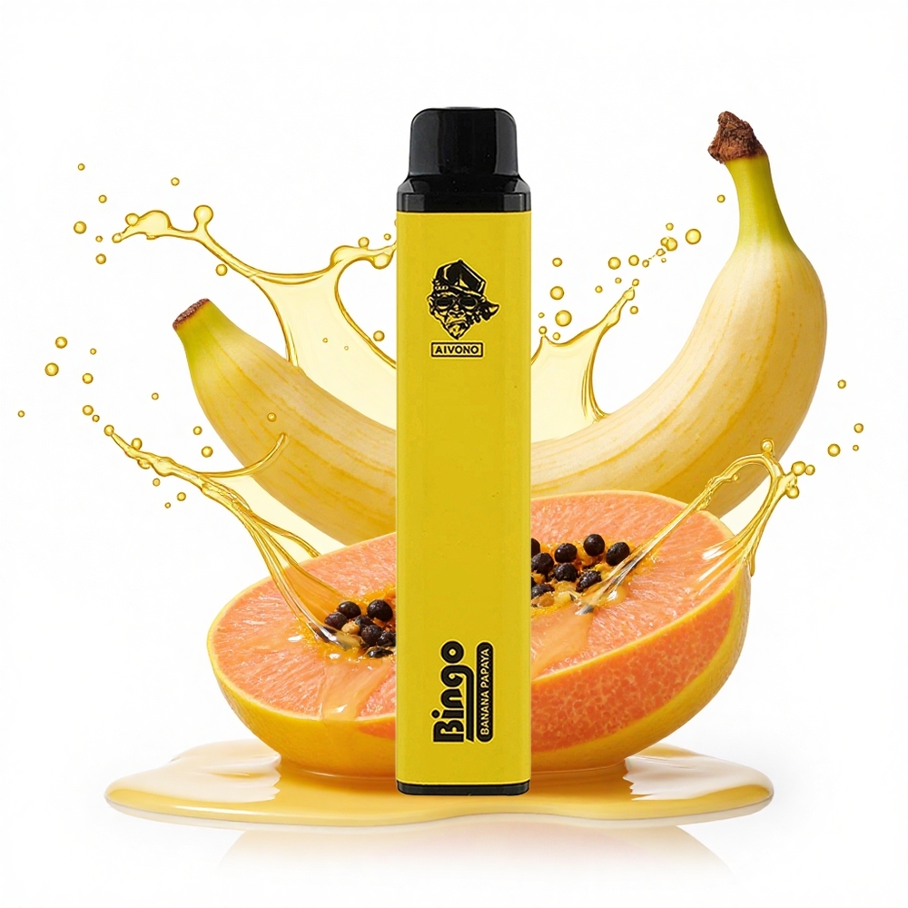 Aivono Aim Bingo 4000 Puffs Banána Papaya 1000mAh 10mL 5% nikotin