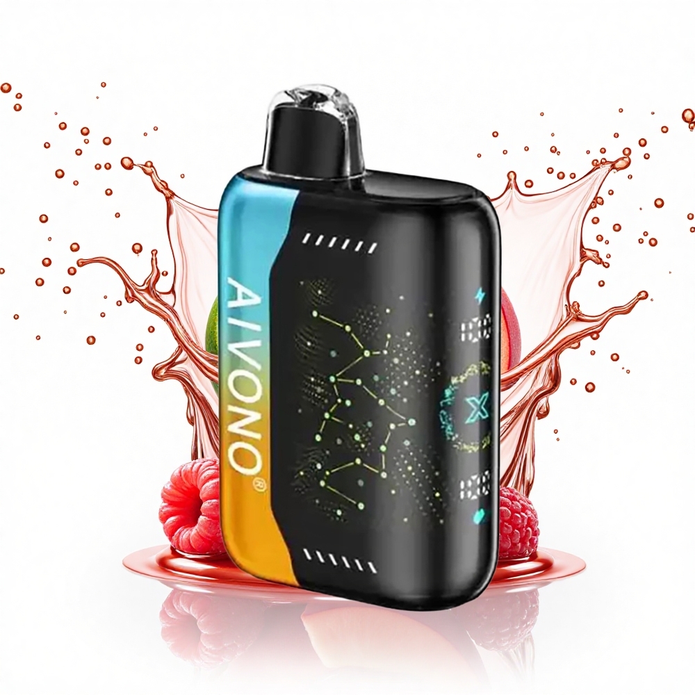 Aivono Aim Boom 25000 Puffs Málna Barack Lime 0% nikotin 650mAh