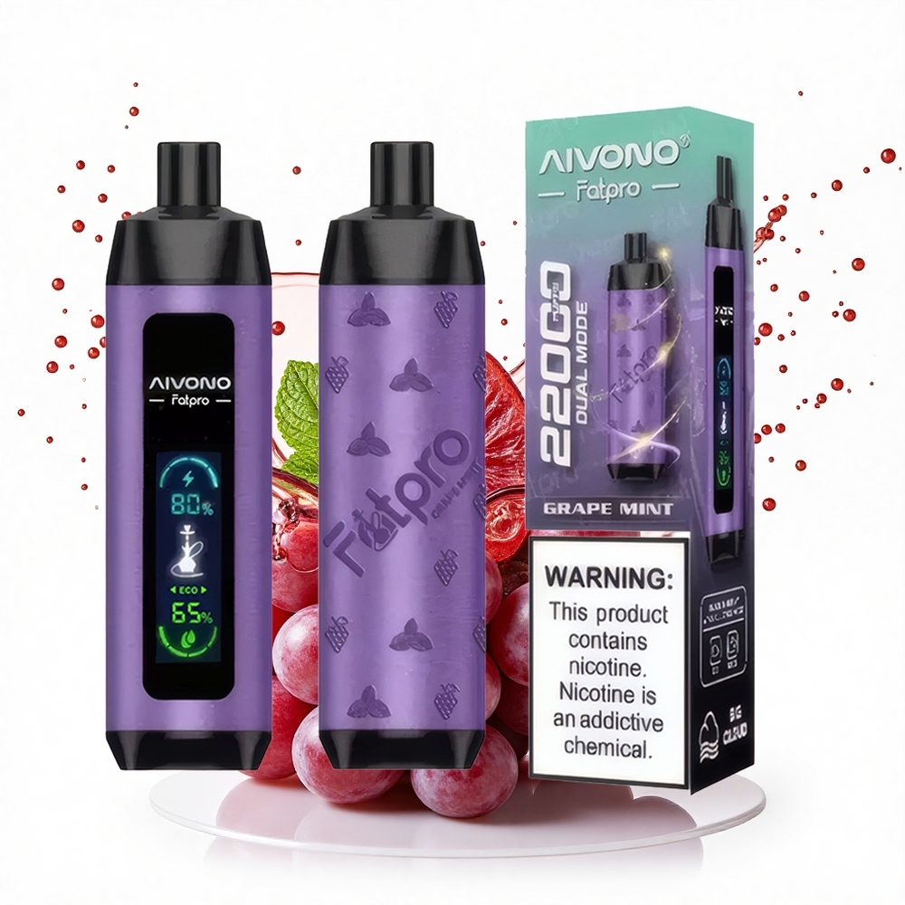 Aivono Aim Fatpro 22000 Puffs Szőlőborsmenta 5% nikotin 600mAh