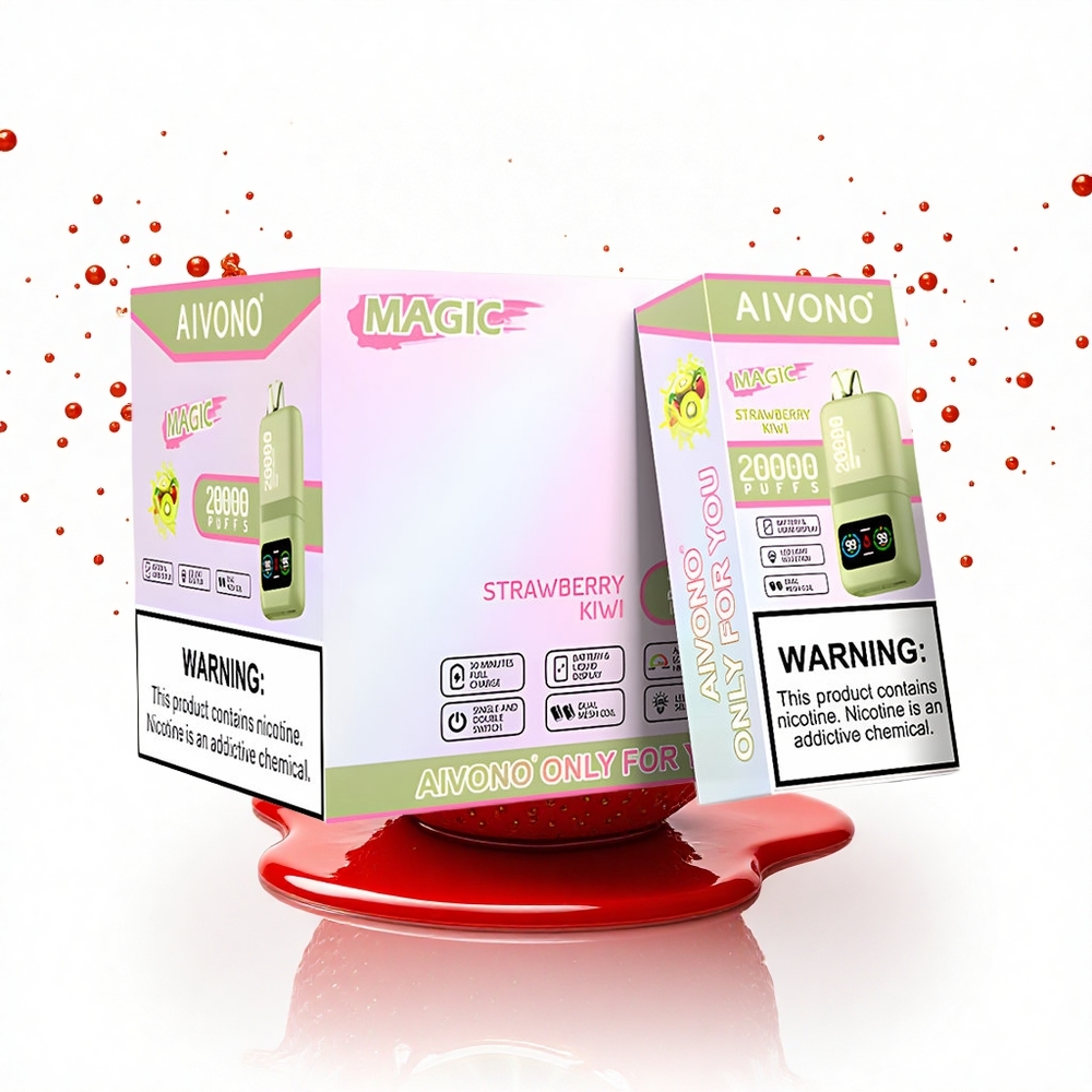 Aivono Aim Magic 20000 Puffs Eper-Kivi Dual Mesh Coil 5% Nikotin 600mAh