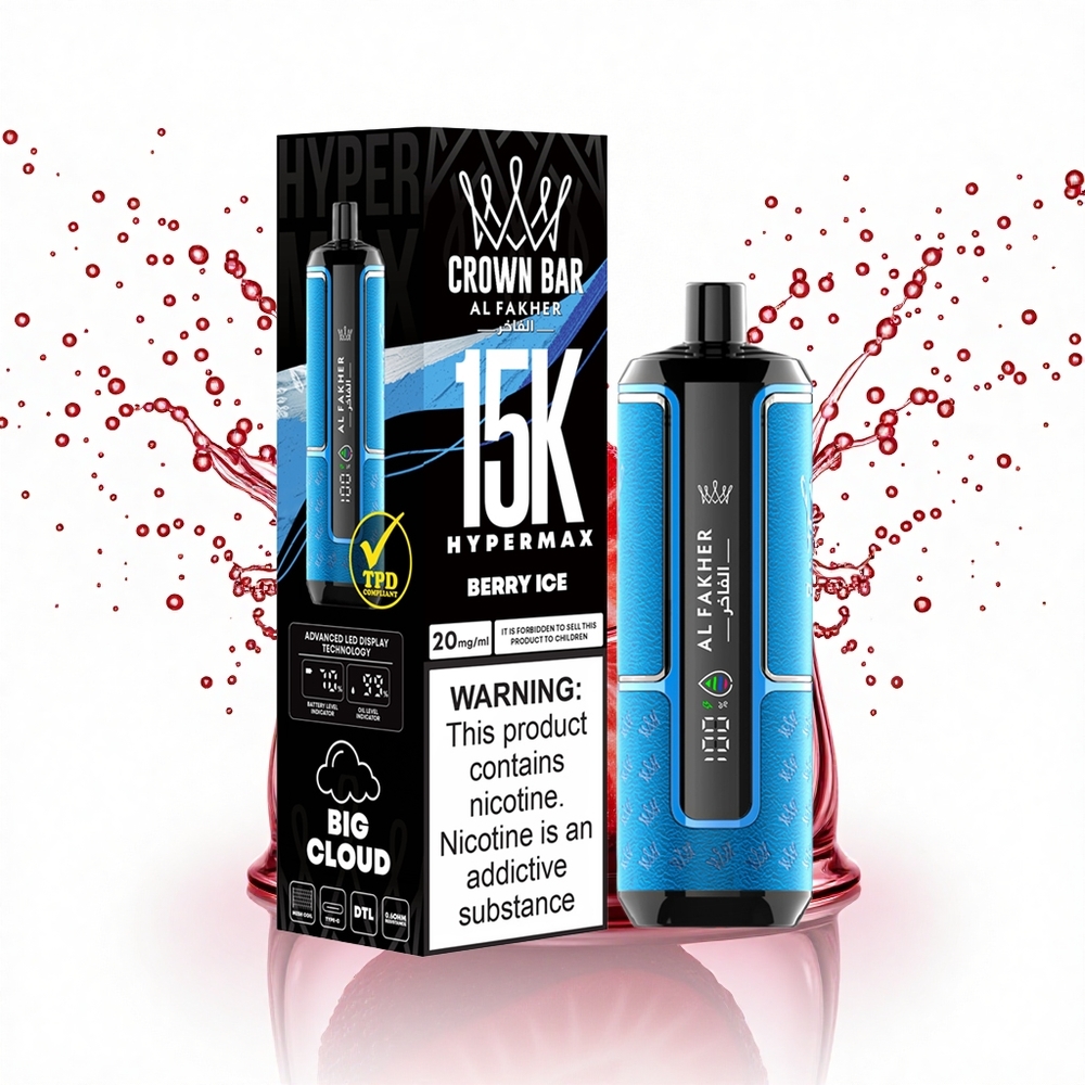 Al Fakher Crown Bar 15K Hypermax Bogyó Jég 600mAh Típus-C