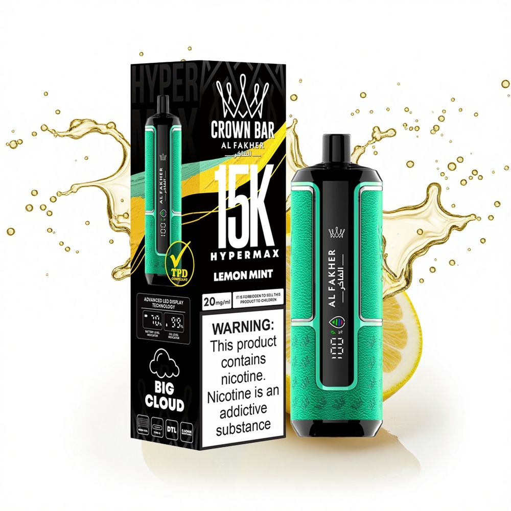 Al Fakher Crown Bar 15K Hypermax Citrommentás 600mAh Kompakt