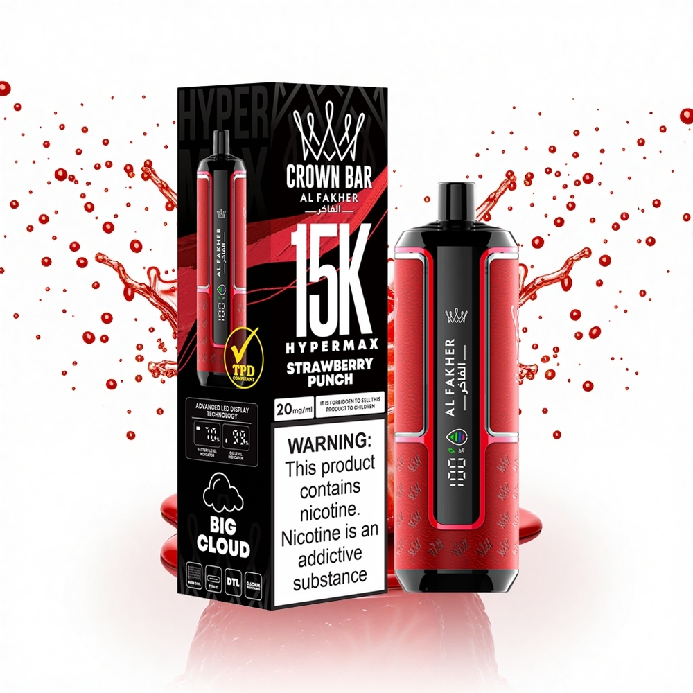 Al Fakher Crown Bar 15K Hypermax Epres Punch 22ml 600mAh Nikotin