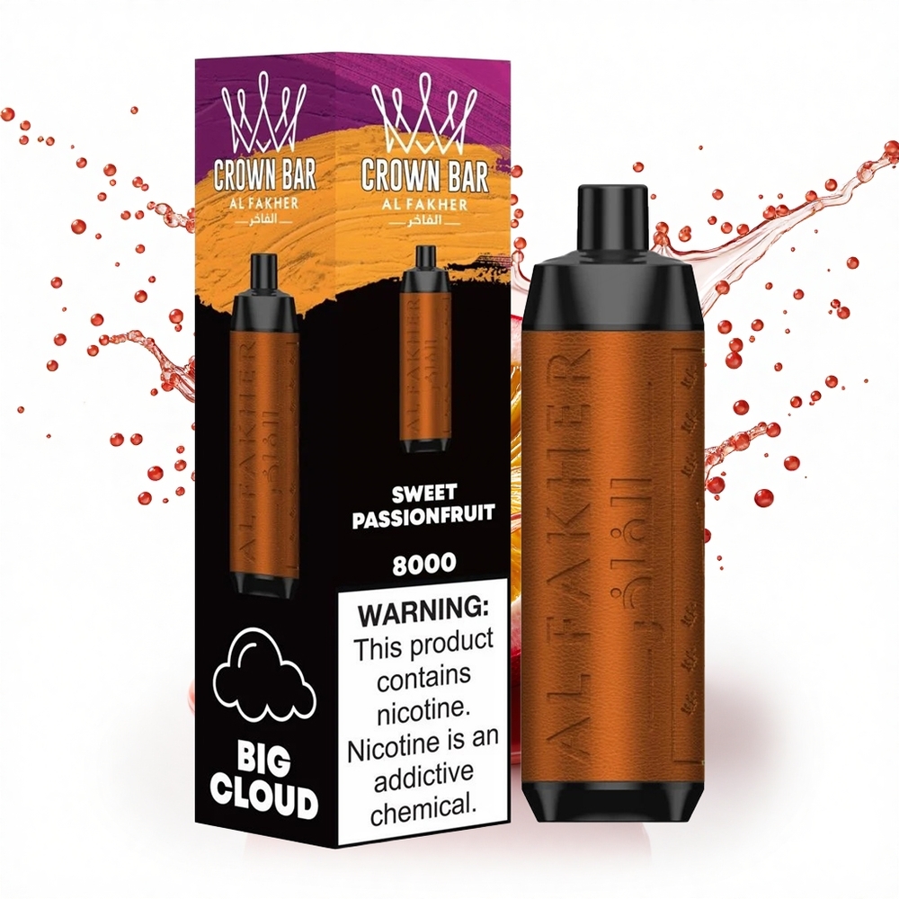 Al Fakher Crown Bar 8000 Crystal Édes Márványléd 600mAh 18ml Nikotin