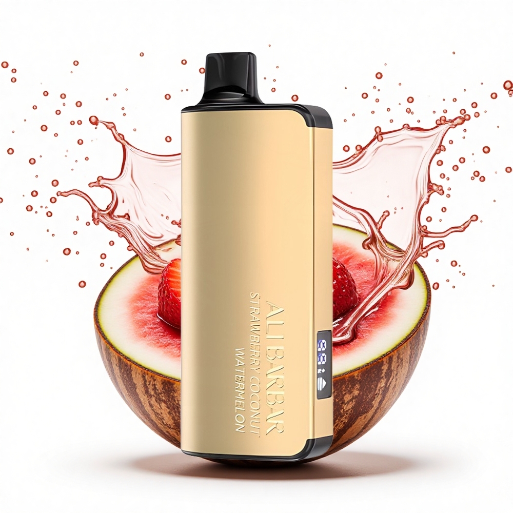 Alibarbar Ingot 9000 Puffs Eper Kókusz Görögdinnye 2350mAh 22ml LED