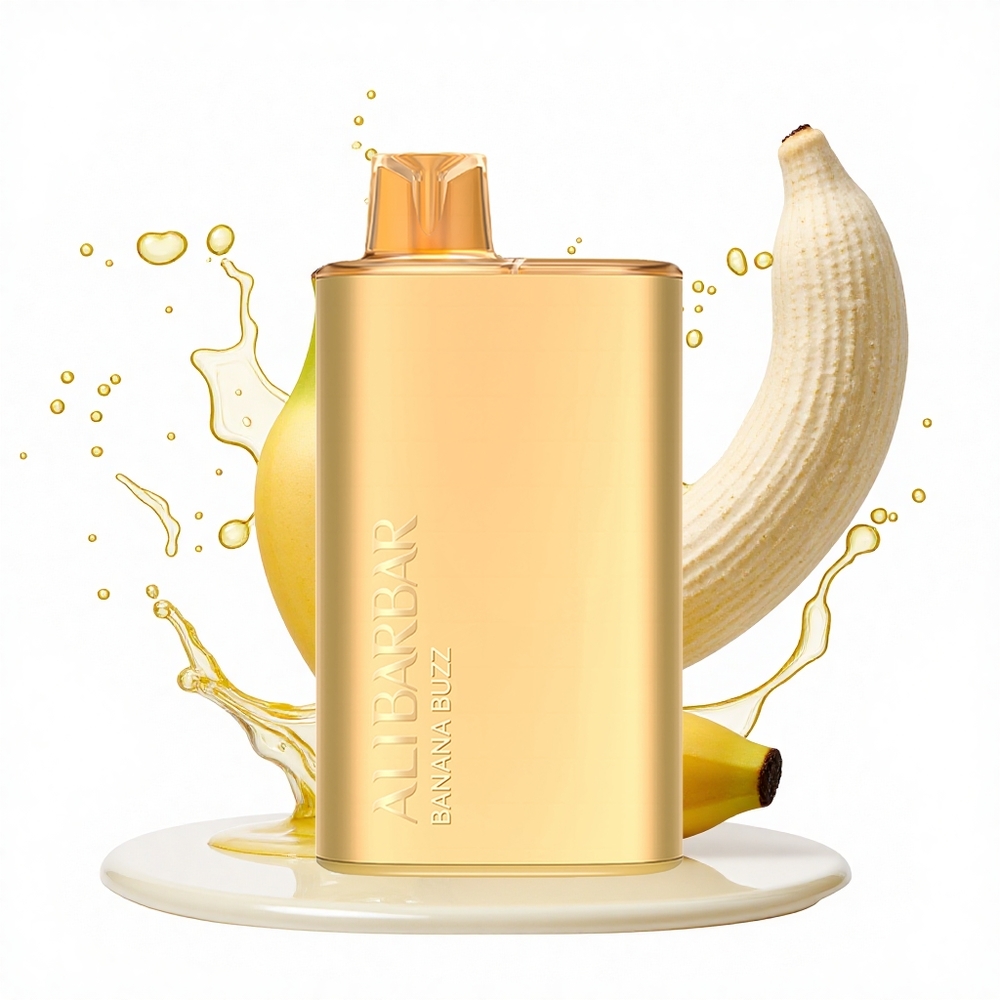 Alibarbar Rich 8000 Puffs Banána Zümmögés 2000mAh 20ml