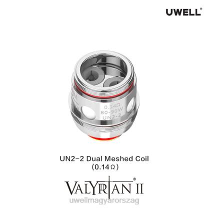 UWELL Review - UWELL VALYRIAN 2 cseretekercsek (2 csomag) un2 dual mesh 0,14 ohm 66RL29