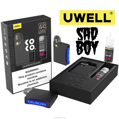 UWELL Online Shop - UWELL CALIBURN AK3 készlet + a3s 0,8 ohmos hüvely (2x) + apa gőz 10 ml só 50 mg crl: szürke/flv: kék málna őszibarack 66RL247