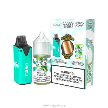 UWELL Budapest - UWELL V6 eldobható eszköz + apupára 30 ml gyümölcslé - kollab köteg clr: fekete/flv: serenity 50mg 66RL222