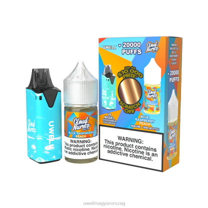 UWELL Disposable Review - UWELL V6 eldobható eszköz + apupára 30 ml gyümölcslé - kollab köteg clr: cián/flv: hideg menta 50 mg 66RL210