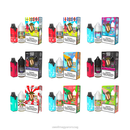 UWELL Disposable Review - UWELL V6 eldobható eszköz + apupára 30 ml gyümölcslé - kollab köteg clr: sárga/flv: görögdinnye őrület 50mg 66RL220