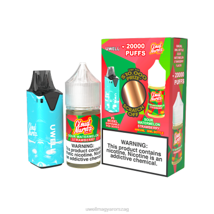 UWELL Online Shop - UWELL V6 eldobható eszköz + apupára 30 ml gyümölcslé - kollab köteg clr: sárga/flv: mézharmat dinnye rágó 50mg 66RL217