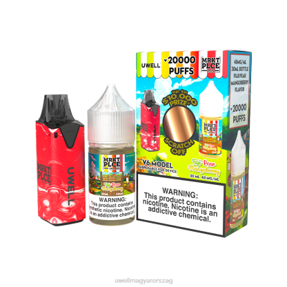 UWELL Vape Price - UWELL V6 eldobható eszköz + apupára 30 ml gyümölcslé - kollab köteg clr: piros/flv: tiltott bogyó 48mg 66RL208